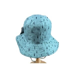 Jack + Sage Women Bucket Hat Sage Green Pine Tree Mountain Print Sun Hat NWT